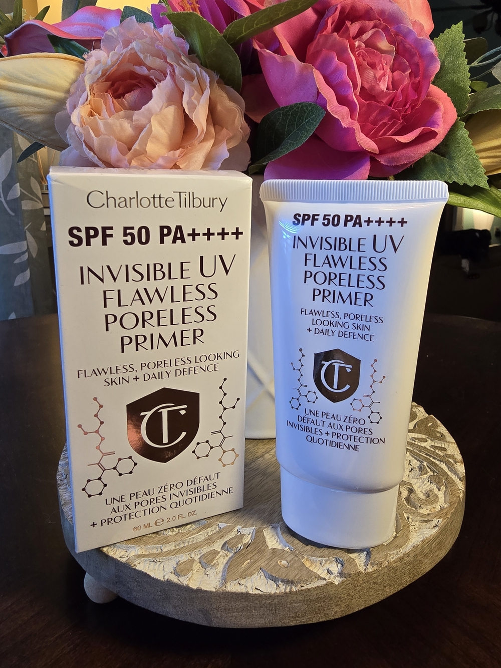 Charlotte Tilbury Invisible UV Flawless Poreless Primer 2fl oz NEW